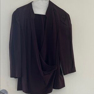 Ann Taylor Deep Plum Blouse